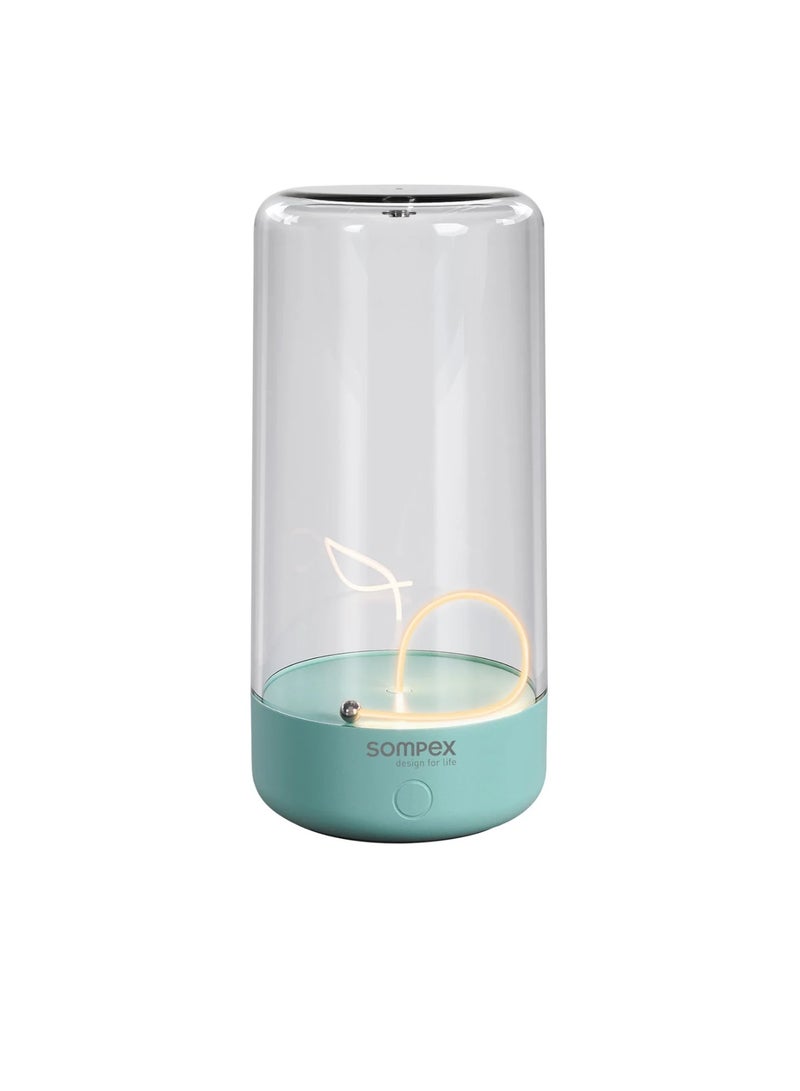 Sompex Pulse Compact Rechargeable Table Lamp | Sleek & Portable LED Light | IP54 (water-resistant) | Brightness memory function | Indoor & Outdoor Use | 3 warm light | 14.5 cm Height - Turquoise - Image 2